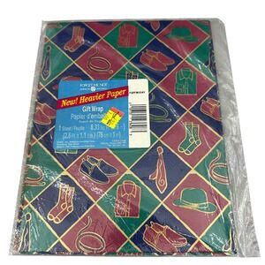 Vintage American Greetings Forget Me Not Heavier Paper Gift Wrap Deadstock